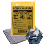 FOLIA MALARSKA BUDOWLANA  4x5M ŚREDNIA OCHRONNA