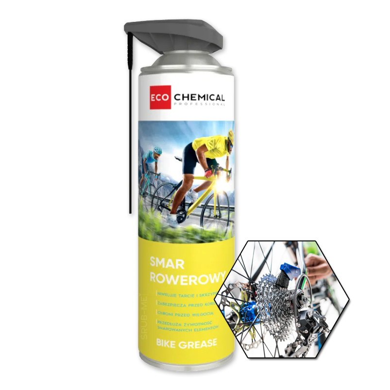 rower1 PROFESJONALNY SMAR ROWEROWY DO ŁAŃCUCHÓW I PRZERZUTEK 500ml ECOCHEMICAL - obrazek 1