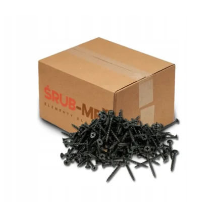 Opakowanie 1 kg wkrętów do drewna 3,5 × 35 mm, producent Azmet