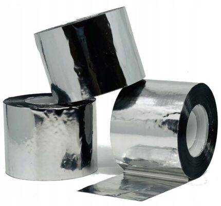 TAŚMA ALUMINIOWA METALIZOWANA USZCZELNIAJĄCA DO FOLII 50mm x 50 mb