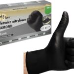 RĘKAWICE NITRYLOWE DIAMOND GRIP BARDZO MOCNE 50 szt.