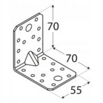 KĄTOWNIK ŁĄCZNIK CIESIELSKI 70x70x55x2,0 – 10 szt. - obrazek 3