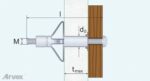 KOŁKI MOLLY 6x55 KOŁKI ROZPOROWE DO KARTON GIPSU 100szt. - obrazek 3