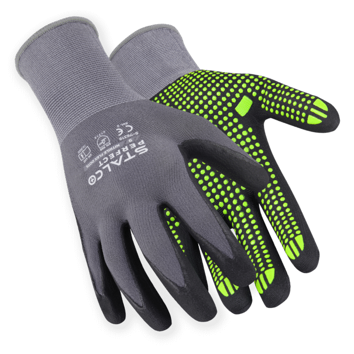 RĘKAWICE NYLONOWE ROBOCZE NITRILE FLEX DOTS STALCO PERFECT - obrazek 5