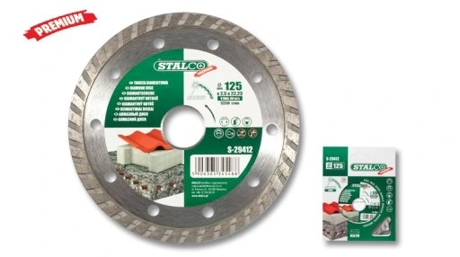 Tarcza-diamentowa-TURBO-PREMIUM-STALCO-125mm Tarcza diamentowa TURBO 125mm - obrazek 1