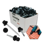 WKRĘTY FARMERSKIE Z PODKŁADKĄ EPDM 4,8x25mm RAL 9005 250 szt. - obrazek 2